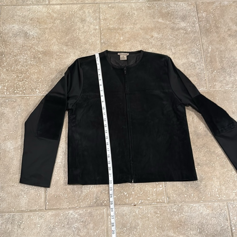 Women's Escapade Black Suede Jacket Size Medium - Picture 5 of 5